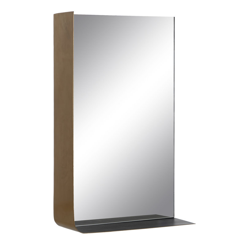 Rectangle Mirror with Shelves, 60  cm H x 40 cm W