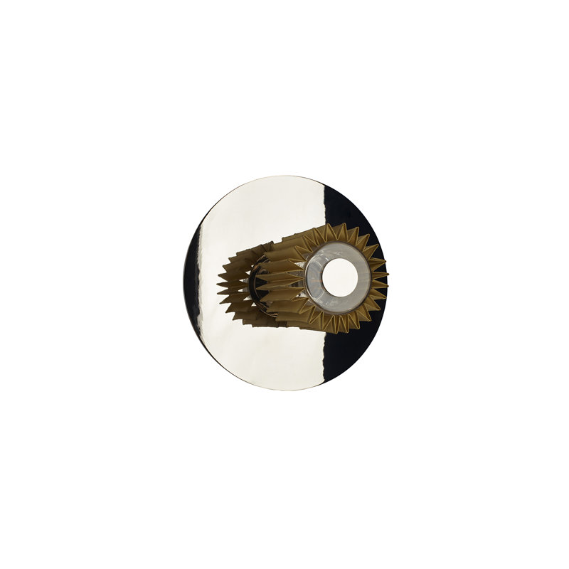 Lampe murale et plafonnier In The Sun, Doré, H 10,63 po x l 10,63 po x P 6,97 po, Argent