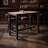 Amber Pub Table, 47 Inch Rectangular Top, Espresso Brown Trestle Base