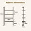 163cm H x 76cm W Metal Standard Bookcase-881304885