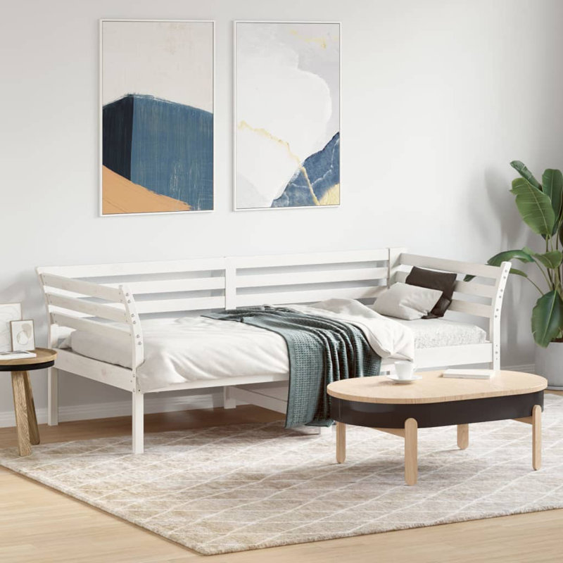 Allensby Solid Wood Daybed, White, Single (3')