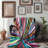 Psychedelic Striped Symphony Throw Blanket-912099933