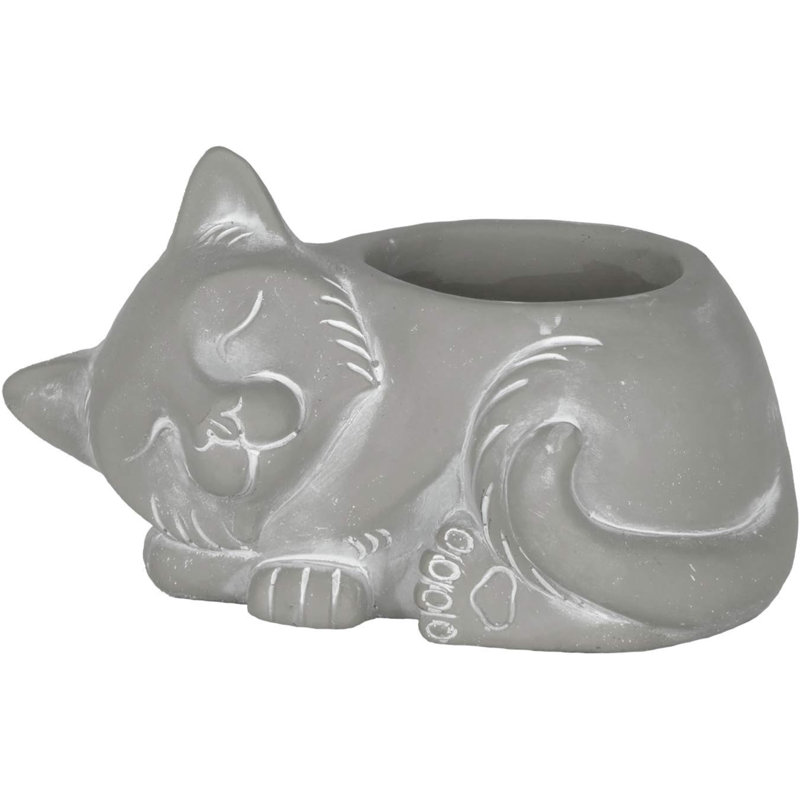 Boathaven Statue Planter, Gray, 4.5" H x 6" W x 8.5" D