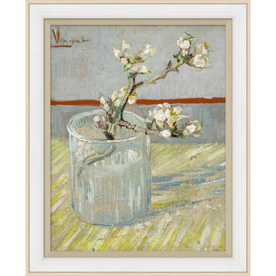 Flowering Almond In Glass Painting by Van Gogh