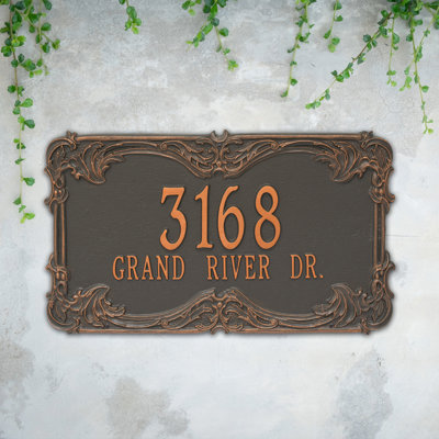 Signature Series 2-Line Wall Address Plaque