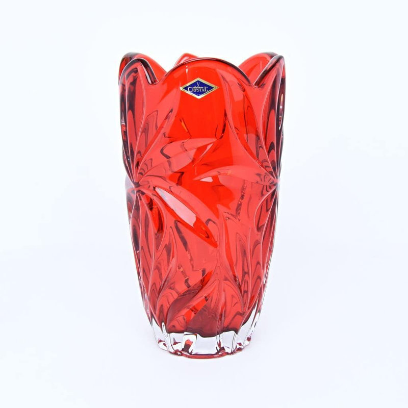 Vase de table en cristal, Gris