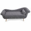 Chaise longue à accoudoirs à volutes Classic-130154160