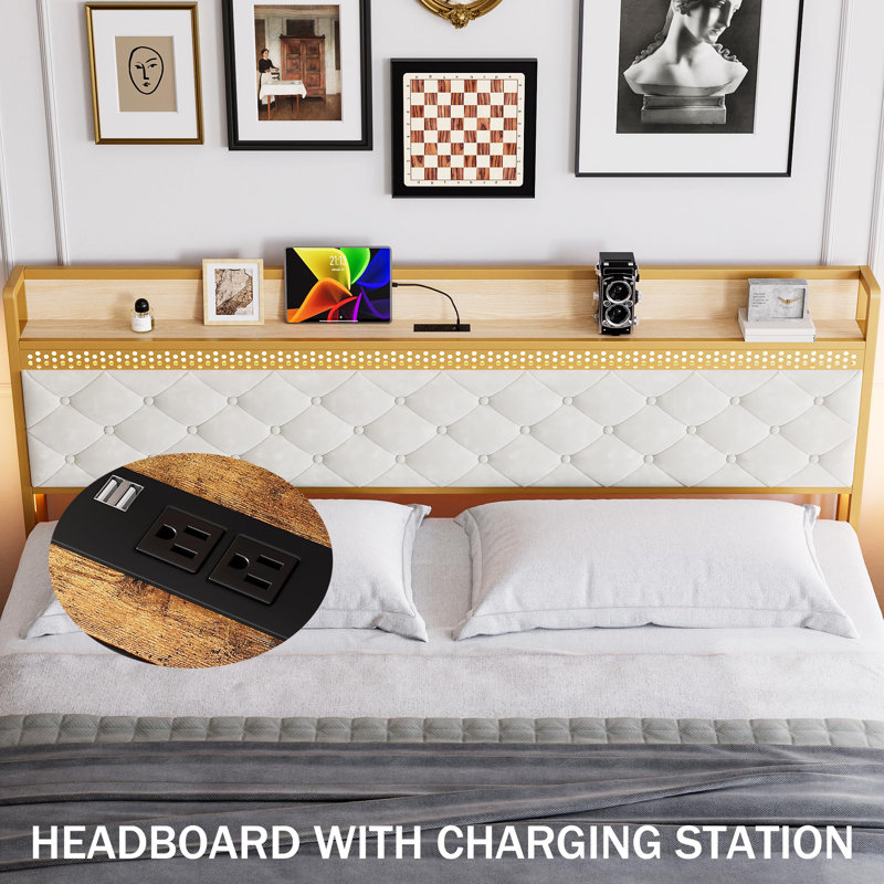 Metal Storage Bed