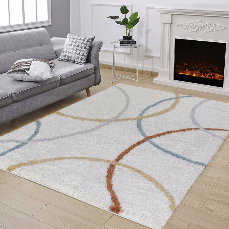 7 Ft. 10 In. X 9 Ft. 10 In. Shag Materialgy Area Rug, Rectangle 7'10" x 9'10"