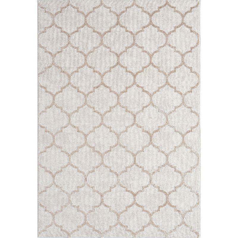 Jaquelin Machine Woven Beige Indoor Rug, Rectangle 200 x 290cm
