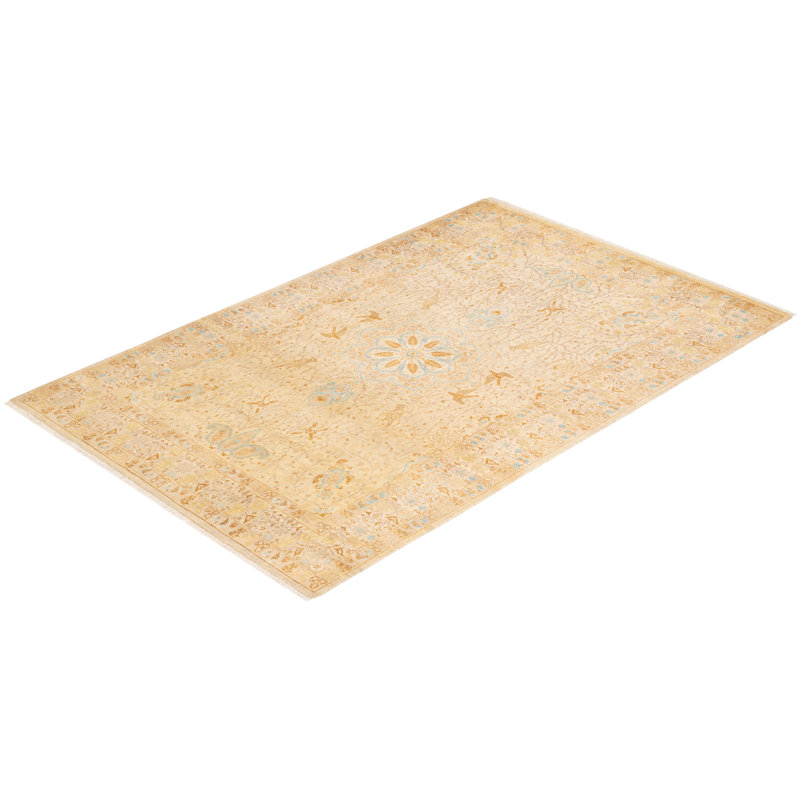 Classic One-of-a-Kind 4' 2" X 6' 5" Hand Knotted Area Rug