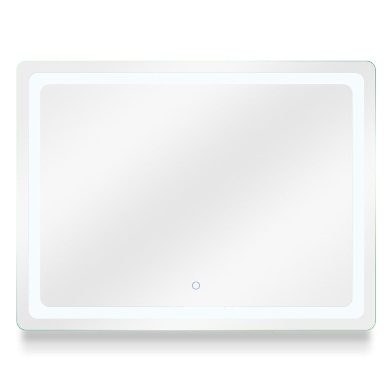 Porphyrion Metal Flat Wall Mirror, 48" W x 36" H