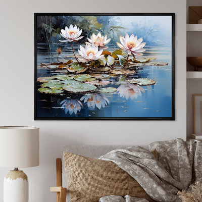 «Reflection Lotus Stillness Meditation I», art mural sur toile Lotus