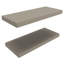 Tablettes flottantes H 1,50 po, 2 tablettes