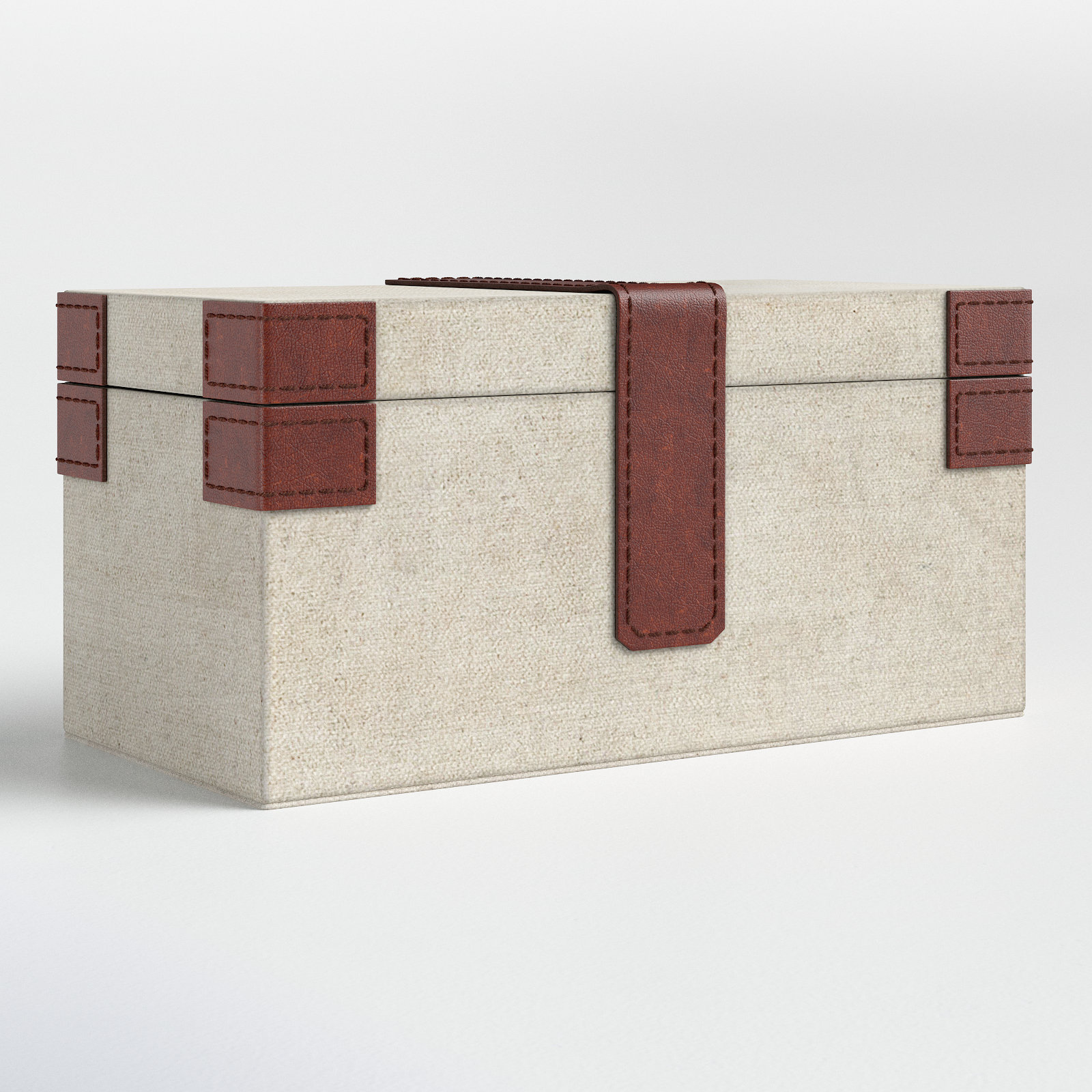 Alyn Faux Leather Decorative Trunk