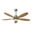 Ventilateur de plafond de 52 pouces avec lumière, moteur à courant continu silencieux, à 6 vitesses, adapté aux patios, aux salons et aux chambres
