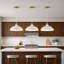 Luminaire suspendu blanc simple pour îlot de cuisine