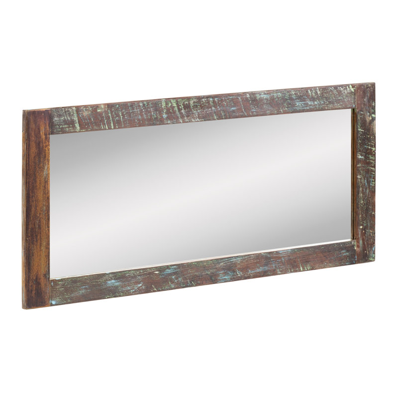Acotas Wood Flat Wall Mirror
