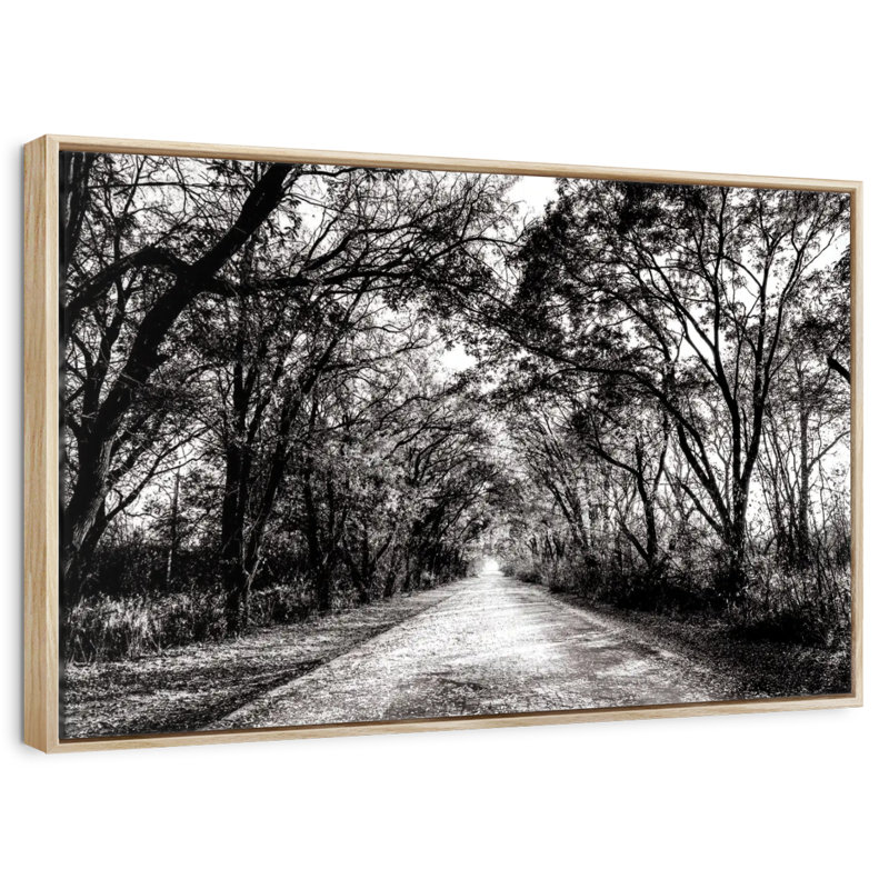 Chemin forestier BW, Cadre flottant en bois naturel, 37 po x 25 po