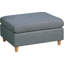 Ensemble de canapé modulaire 6 pièces avec canapé en tissu Dorris en acier 3X Wedges 2X fauteuil sans accoudoirs et 1X repose-pieds-522276586
