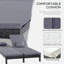 Gennett Reclining Double Chaise with Cushions-1984895829
