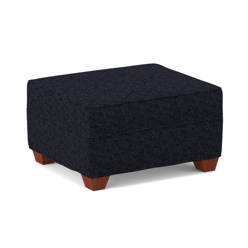Phillips 26" Wide Rectangle Standard Ottoman, BM Cherry, Saylor Navy