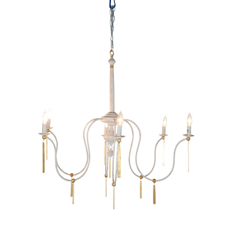 Tracy 6 - Light Candle Style Chandelier