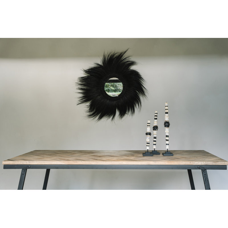Pocola Shell Round Mirror