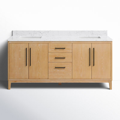 Langosta 72 Free Standing Double Bathroom Vanity with Top