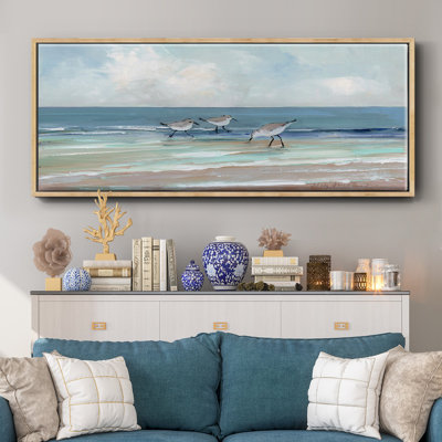 Shore Searching I- Framed Canvas