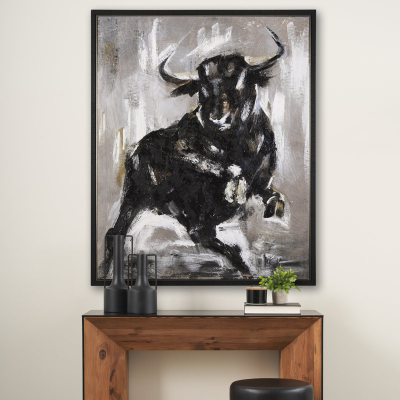 Toile texturée Bull a Hand