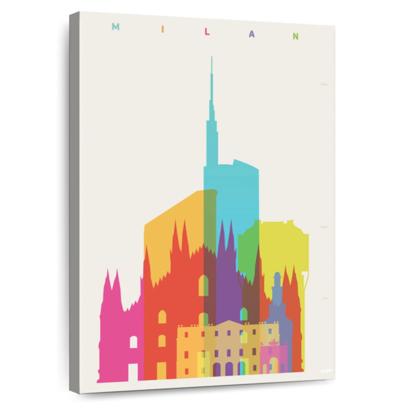 Nicci Vibrant Milan, H 36 po x l 24 po