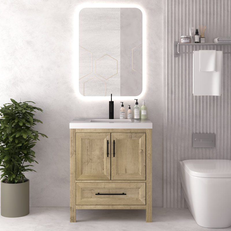 Ensemble de meuble-lavabo sur pied 30 po Vivian, Naturel