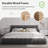 Chenille Upholstered Bed Frame With Headboard-95756490-86317122