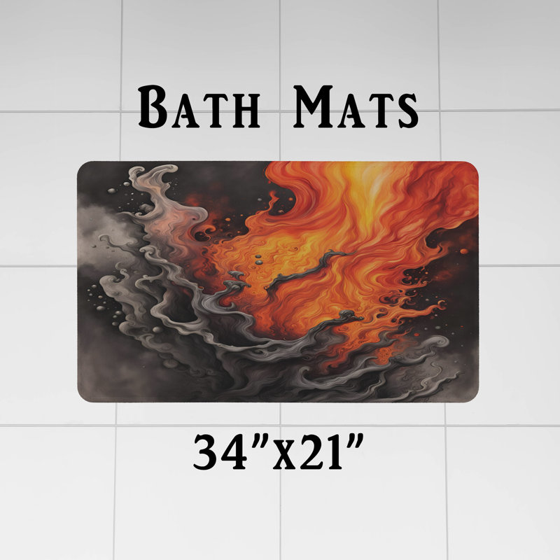 Rideau de douche abstrait, H 72 po x l 70 po