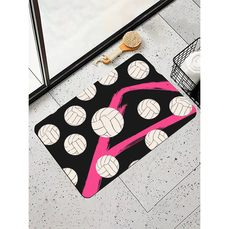 Tapis de bain Playful Volleyball & Pink, l 36 x L 24