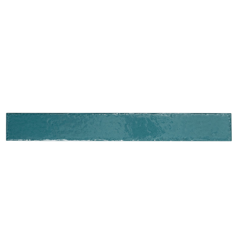Valenza 2x16 Tropical Teal Ceramic Zellige Subway Wall Tile (10.76 sq ft/case) - 50 Pack, Tropical Teal