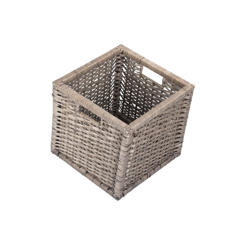 Wicker Willow Storage Basket, 28cm H x 30cm W x 30cm D