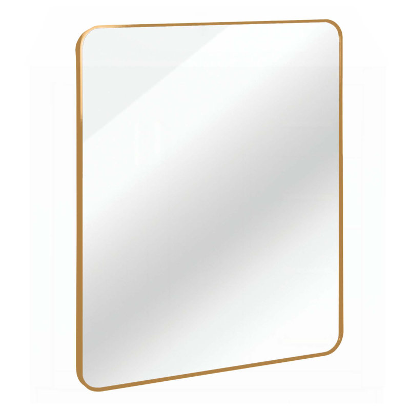 Miroir mural pour salle de bain Exquis, Doré