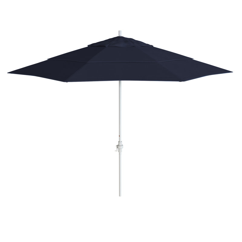 Parasol de marché Habiki de 132 po, Toile performance bleu marine