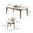 Luxury Marble Ash Wood Rectangular Dining Tables-102782923-102782925