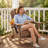 Hayfield HDPE Outdoor Foldable Adirondack Chair with Cup Holder Weather-Resistant -627257381