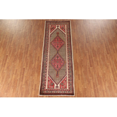 Handmade Wool   Runner Rug 4x10