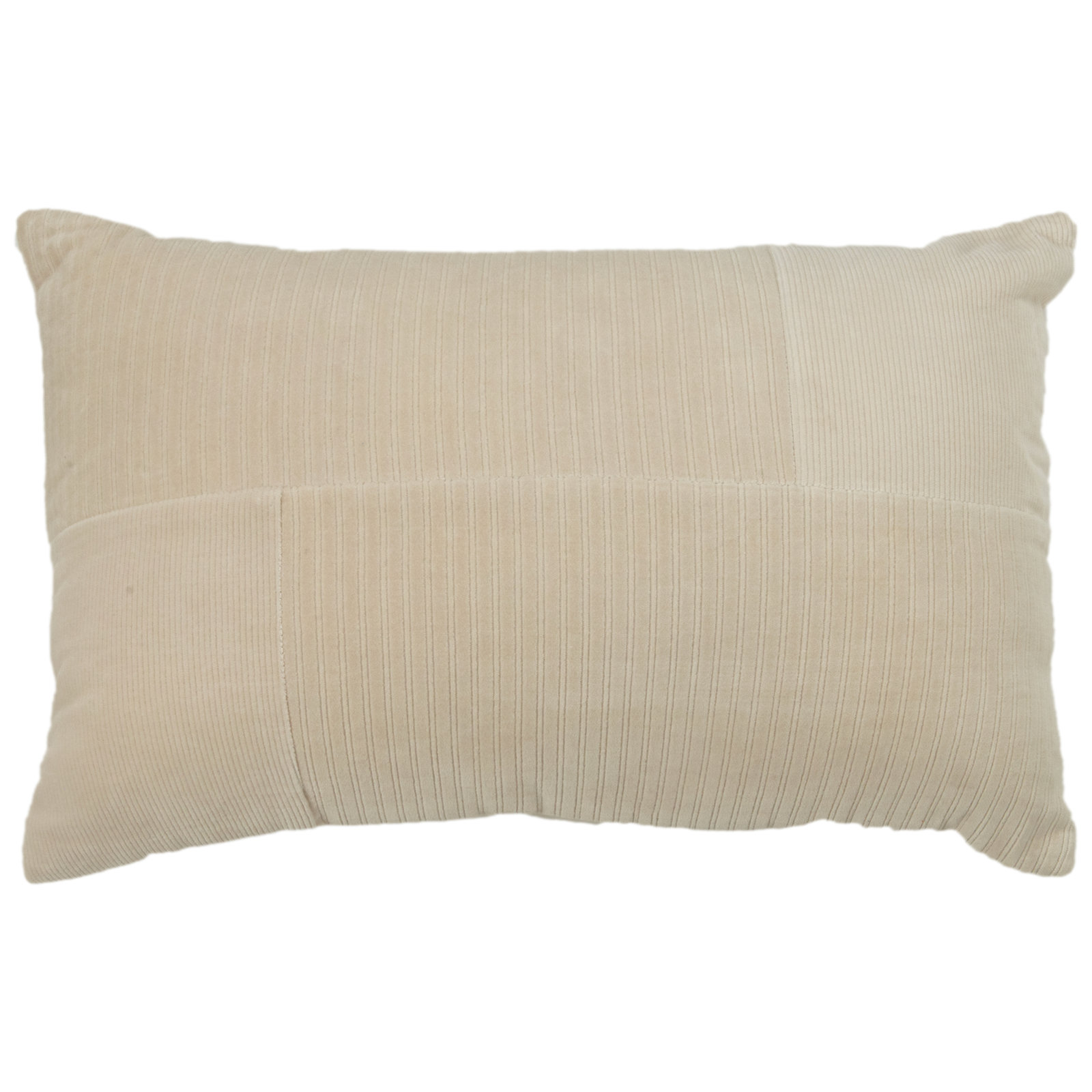 Berkley Textured Cotton Lumbar Throw Pillow, Beige