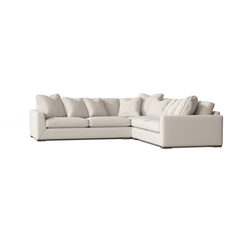 Nicolette Sectional, Cream Chenille 1345-002, Aged Gray