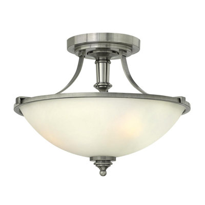 Bellefontaine Glass Semi Flush Mount