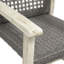 Chaise de salle à manger en bois et osier Hampton (ensemble de 2)