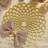 Elegant Wooden Trivet Placemats Set with Concentric Petal Cutout Design for Dining and Christmas Decor