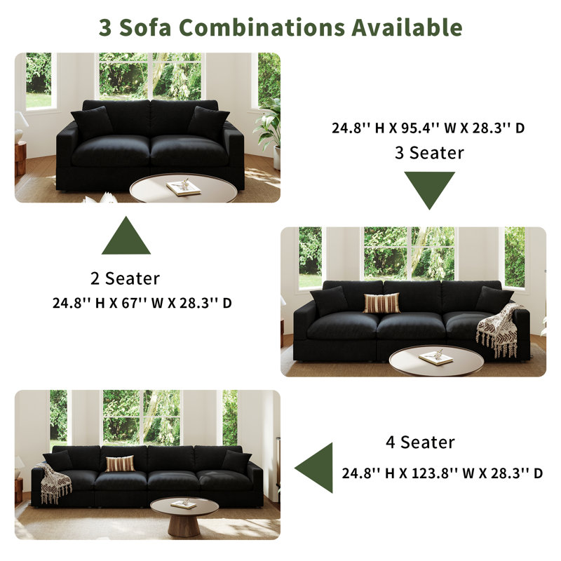 Cloud Couch Modular Sectional Sofa for Living Room
