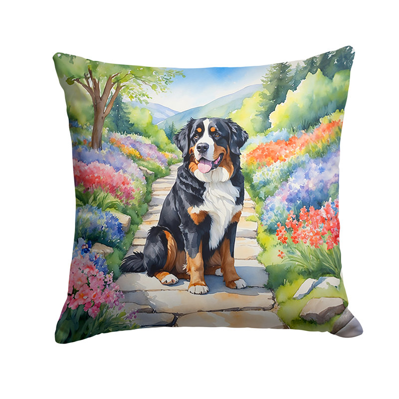 Coussin décoratif intérieur / extérieur Spring Path, H 18 po x l 18 po